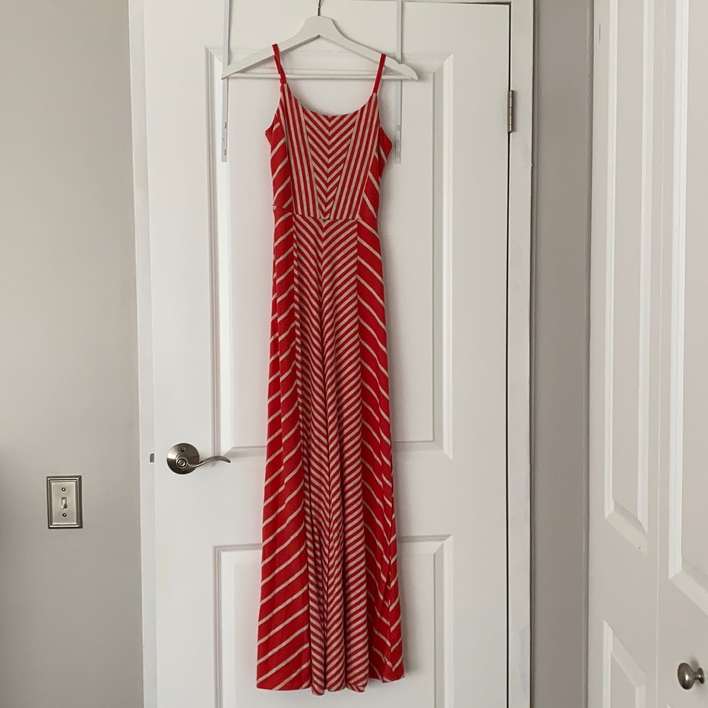 Maurices peach striped dress